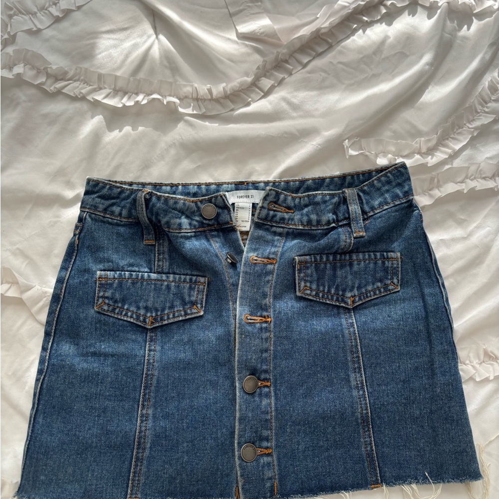 Denim Mini Skirt